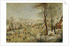Winter Landscape with Bird Trap by P. the Younger Brueghel