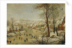 Winter Landscape with Bird Trap by P. the Younger Brueghel