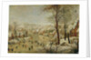 Winter Landscape with Bird Trap by P. the Younger Brueghel