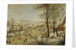 Winter Landscape with Bird Trap by P. the Younger Brueghel