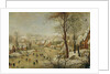 Winter Landscape with Bird Trap by P. the Younger Brueghel