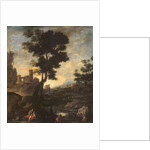 Landscape with Leto and the peasants transformed into frogs by Benito-Manuel de Aguero