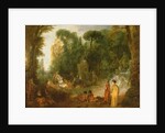 Courtly gathering in a park, c.1712/13 by Jean Antoine Watteau