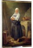 A Saxon Villager in her Kitchen by Charles-Francois Hutin