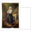 A Saxon Villager in her Kitchen by Charles-Francois Hutin
