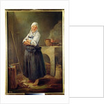 A Saxon Villager in her Kitchen by Charles-Francois Hutin