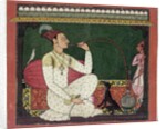 Raja Medini Pal, inscribed on the reverse in Takari characters 'bilauria medini pal', Basohli, Himachal Pradesh, Pahari School, 1735 by Indian School
