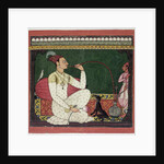 Raja Medini Pal, inscribed on the reverse in Takari characters 'bilauria medini pal', Basohli, Himachal Pradesh, Pahari School, 1735 by Indian School