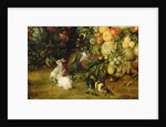 The Virgin and child in a garland of fruit and flowers, detail of animals, c.1614-18 by Jan & Rubens P.P. Brueghel