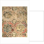 Fragment of a fresco decorated with coats of arms by School Italian