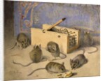Mice and Huntley - Palmer' Superior Biscuits, c.1920 by Agnes Louise Holding