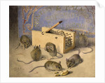 Mice and Huntley - Palmer' Superior Biscuits, c.1920 by Agnes Louise Holding