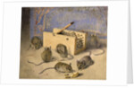 Mice and Huntley - Palmer' Superior Biscuits, c.1920 by Agnes Louise Holding
