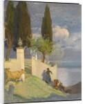 Driving Cattle, Lake Como, c.1900 by Joseph Walter West