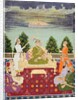 Bahadur Shah with his four sons and a grandson, c.1710 by Indian School