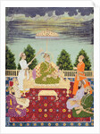 Bahadur Shah with his four sons and a grandson, c.1710 by Indian School
