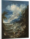 Landscape with Fishermen, c.1730 by Alessandro Magnasco