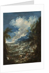 Landscape with Fishermen, c.1730 by Alessandro Magnasco