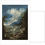 Landscape with Fishermen, c.1730 by Alessandro Magnasco