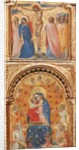 Detail of Madonna and Child with Angels, the Crucifixion, and Twelve Apostles or Saints, c.1360 by Lorenzo Veneziano