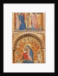 Detail of Madonna and Child with Angels, the Crucifixion, and Twelve Apostles or Saints, c.1360 by Lorenzo Veneziano
