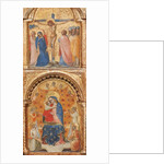 Detail of Madonna and Child with Angels, the Crucifixion, and Twelve Apostles or Saints, c.1360 by Lorenzo Veneziano