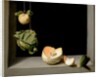 Quince, Cabbage, Melon, and Cucumber, c.1602 by Juan Sanchez Cotan