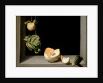 Quince, Cabbage, Melon, and Cucumber, c.1602 by Juan Sanchez Cotan
