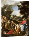 Christ Served by Angels, c.1650-1700 by Italian School