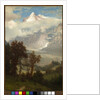 View of the Wetterhorn from the Valley of Grindelwald by Albert Bierstadt