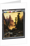 Below the Towers of Tower Falls, Yellowstone Park, 1909 by Thomas Moran