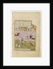 Khosrow and Shirin hunting lions, c.1580 by Persian School