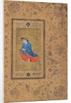 A princess in blue and orange, c.1575 by Riza-i Abbasi