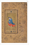 A princess in blue and orange, c.1575 by Riza-i Abbasi