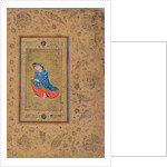 A princess in blue and orange, c.1575 by Riza-i Abbasi