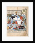 A sleeping man is decapitated in his tent, c.1560 by Persian School