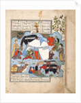 A sleeping man is decapitated in his tent, c.1560 by Persian School
