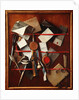 Feigned Letter Rack with Writing Implements, c.1655 by Samuel van Hoogstraten