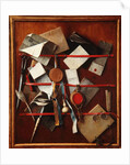 Feigned Letter Rack with Writing Implements, c.1655 by Samuel van Hoogstraten