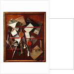 Feigned Letter Rack with Writing Implements, c.1655 by Samuel van Hoogstraten