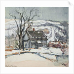 House and Tree in Winter by Charles P. Reiffel