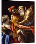 Æneas and His Father Fleeing Troy, c.1635 by Simon Vouet