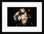Peonies, White Carnations and Roses, 1874 by Ignace Henri Jean Fantin-Latour