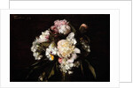 Peonies, White Carnations and Roses, 1874 by Ignace Henri Jean Fantin-Latour