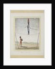 Acrobat on a tightrope, drummer below, c.1820 by Indian School