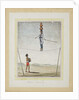 Acrobat on a tightrope, drummer below, c.1820 by Indian School