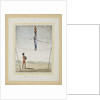 Acrobat on a tightrope, drummer below, c.1820 by Indian School