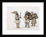 Hill Men and Woman Inhabitants of Kangra Hills / Hindoos, c.1840 by Indian School