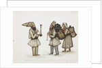 Hill Men and Woman Inhabitants of Kangra Hills / Hindoos, c.1840 by Indian School