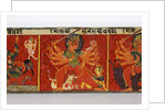 Detail from a Devimahatmya manuscript cover by Nepalese School